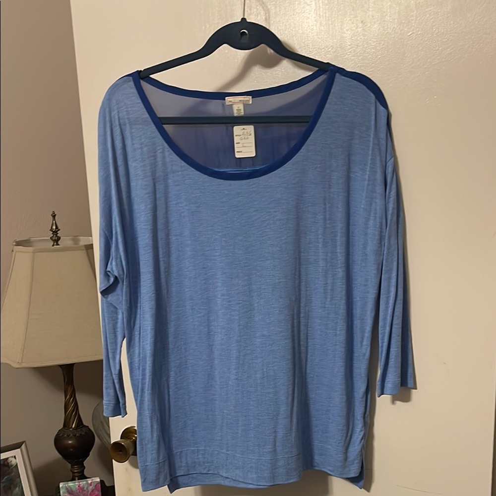 GAP Blue 3/4 Sleeve Oversized Tunic